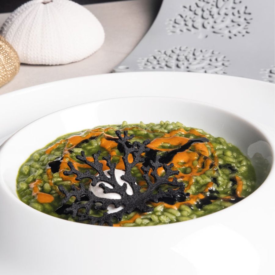 Risotto alla spirulina