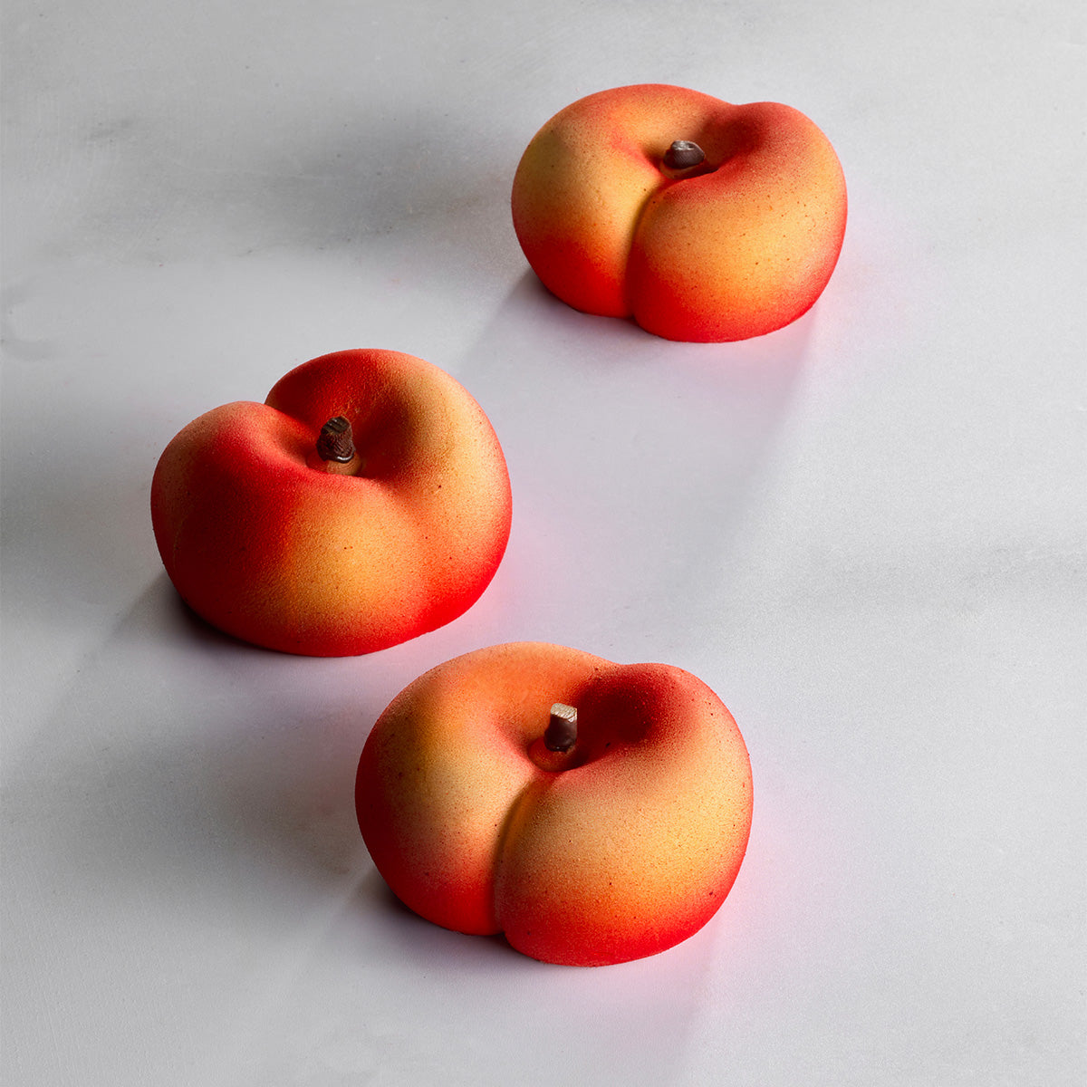 Stampo in silicone monoporzioni pesca tabacchiera - Flat Peach PX43145