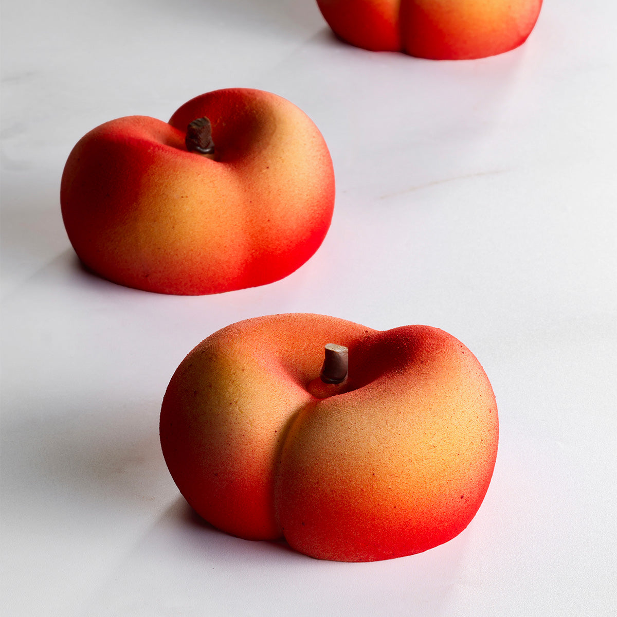 Stampo in silicone monoporzioni pesca tabacchiera - Flat Peach PX43145