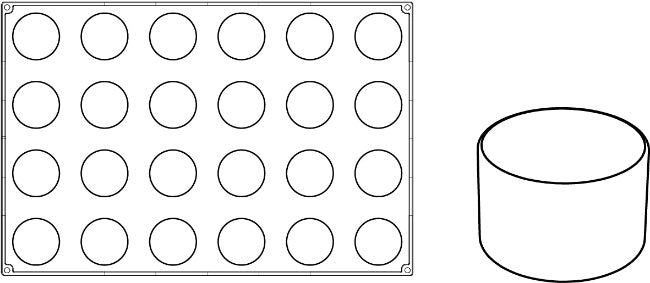 Pavoni Italia | Professional | PX057 Cilindro Pavoflex silicone mould