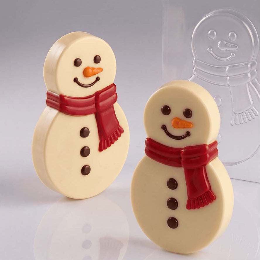 Stampo termoformato per cioccolato - Pupazzo di neve KT239
