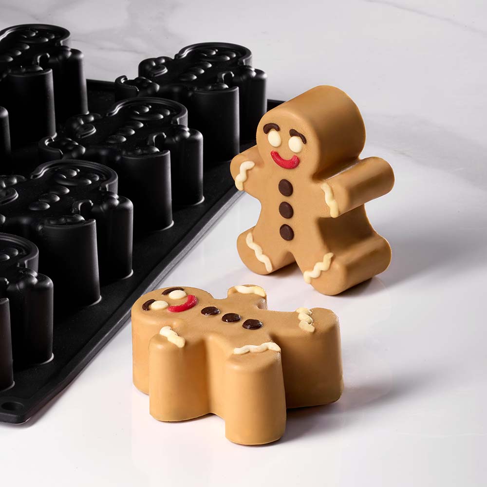 Stampo in silicone monoporzioni omino pan di zenzero - Gingerman PX43138