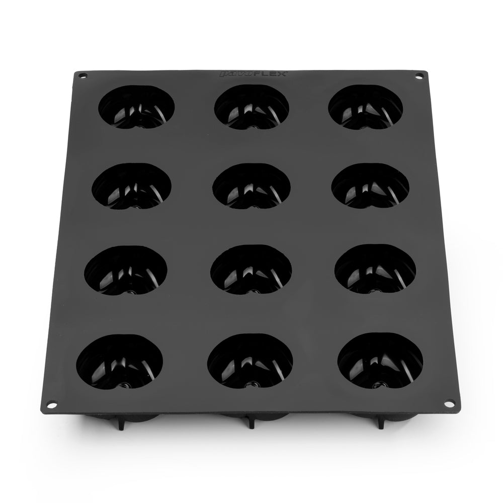 Single-serving portion silicone mould - Flat peach PX43145