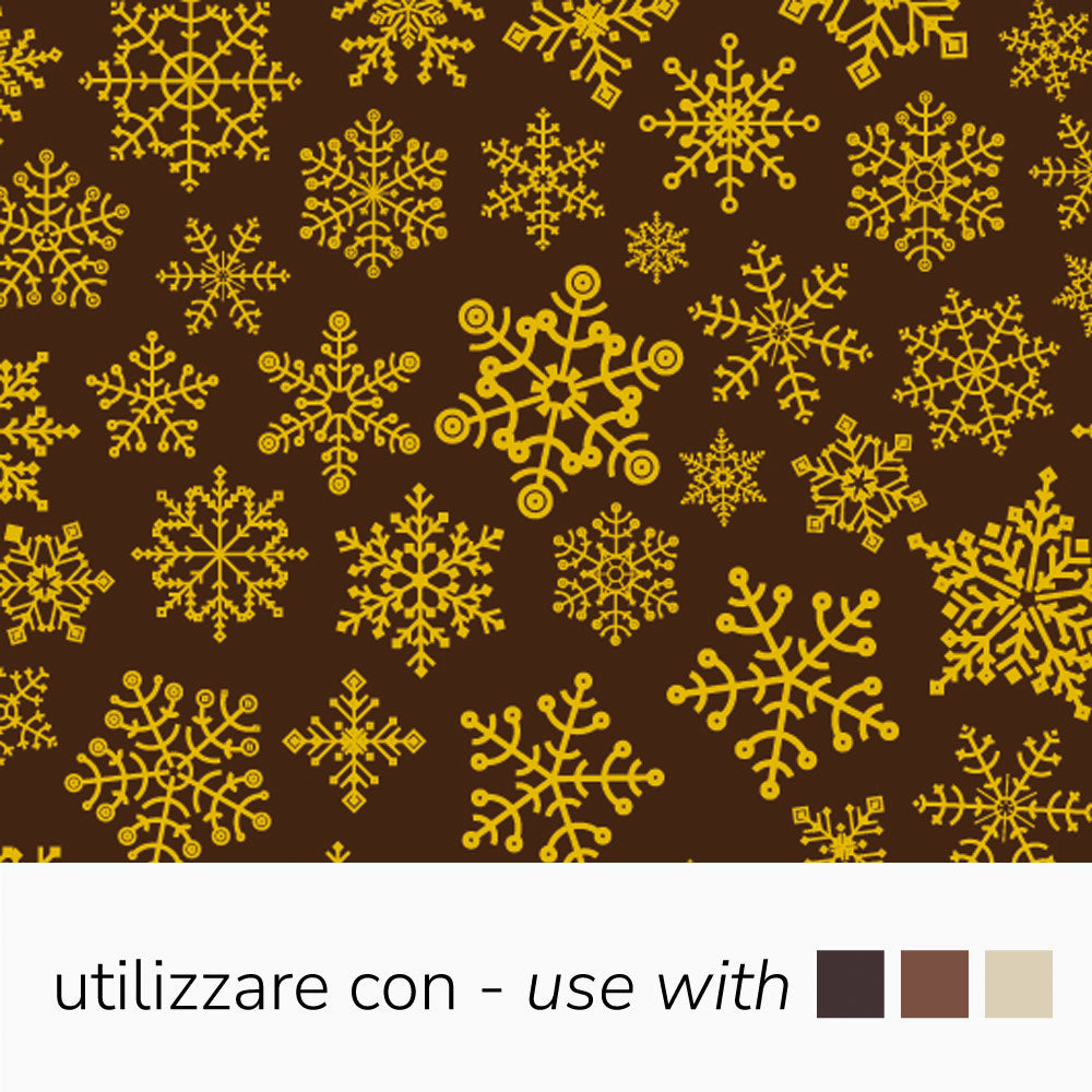 Wallpaper Christmas seamless pattern with big and small snowflakes on cyan  